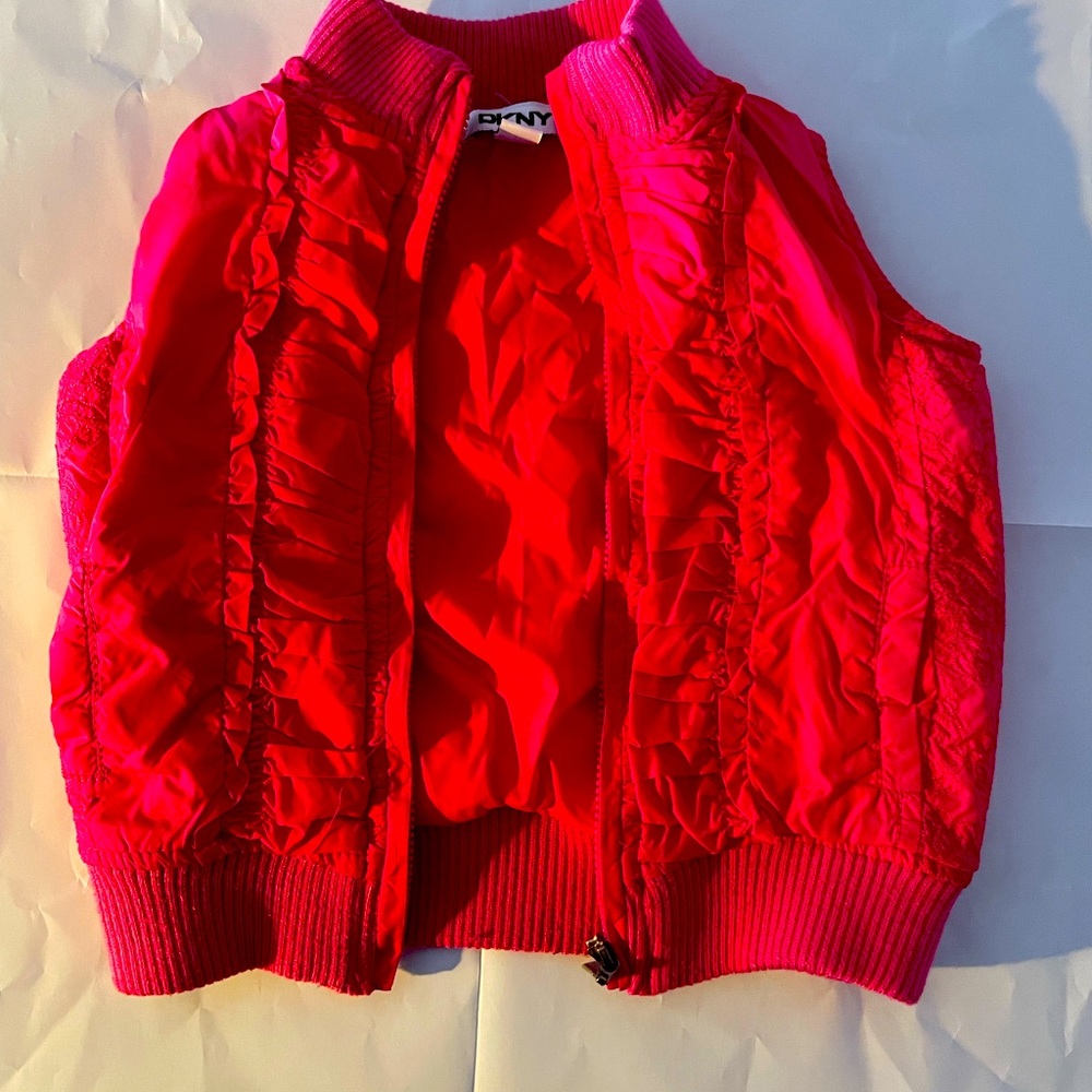 DKNY PINK VEST 12 months new with out tags